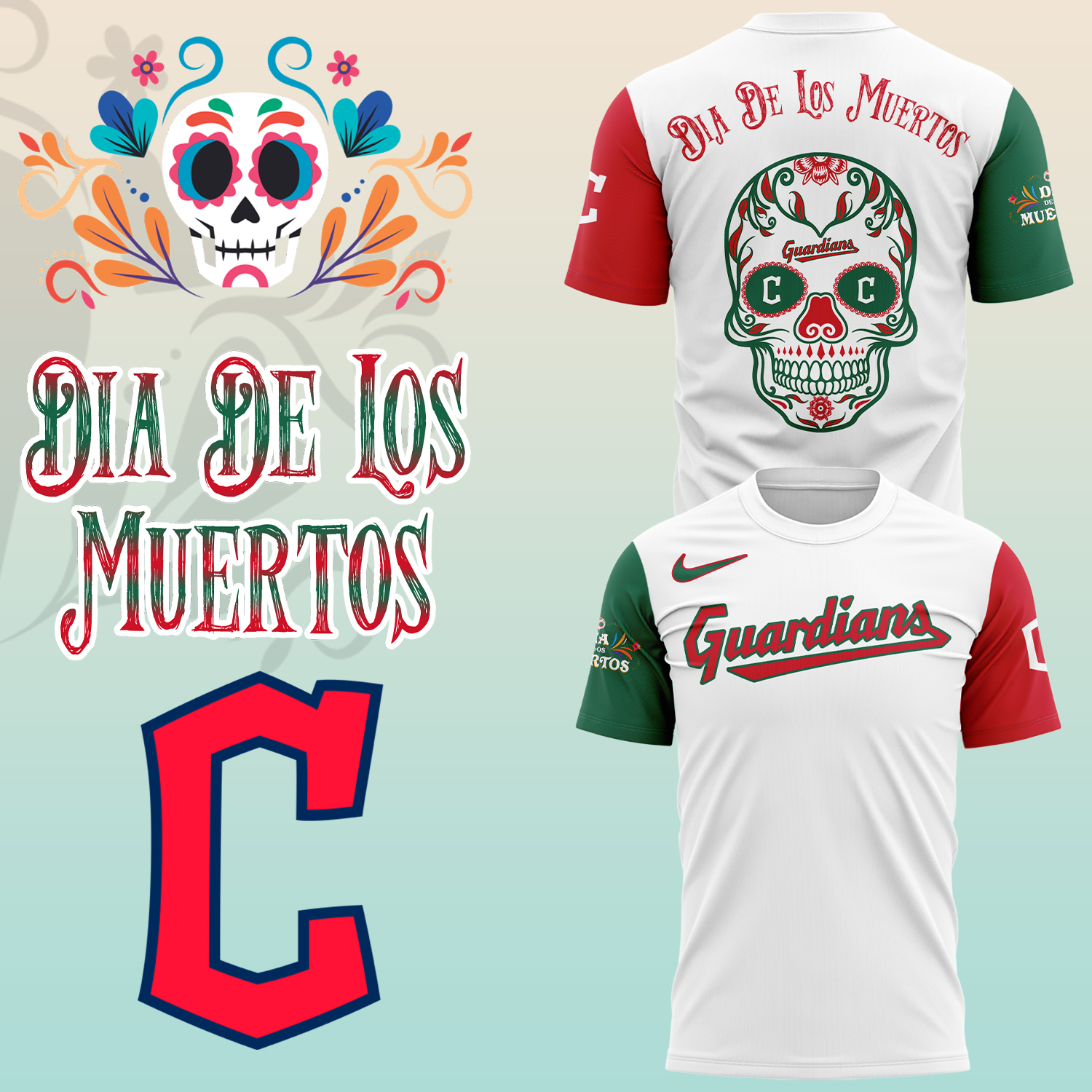Cleveland Guardians x Dia De Los Muertor 2025 Shirt Cleveland Guardians x Dia De Los Muertor 2025 Shirt