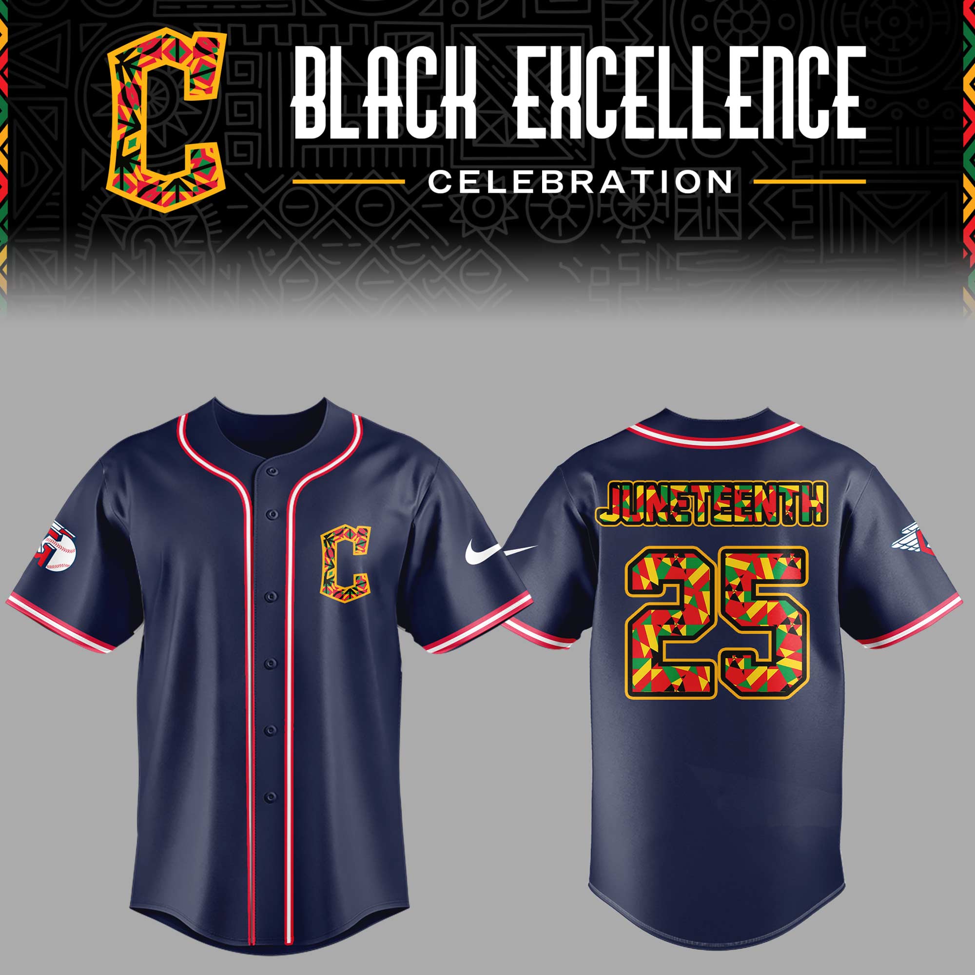 Cleveland Guardians Black Excellence Celebration Special Baseball Jersey Cleveland Guardians Black Excellence Celebration Special Baseball Jersey