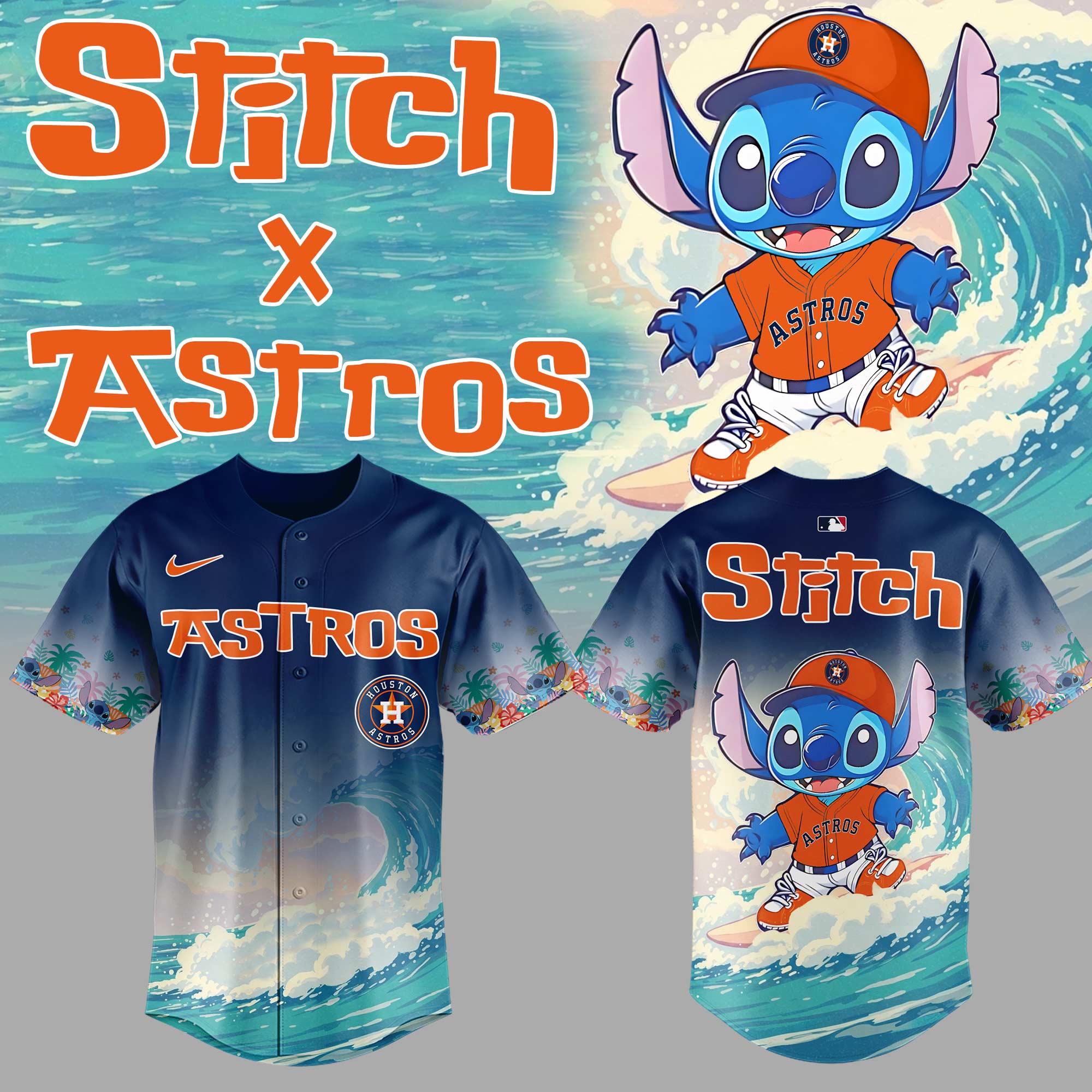 Houston Astros & Stitch Limited Edition Jersey Houston Astros & Stitch Limited Edition Jersey