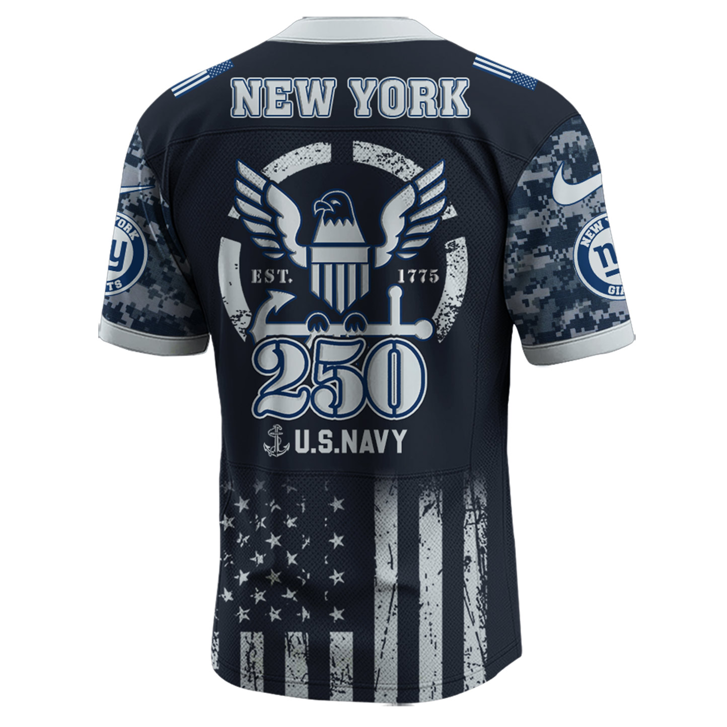 New York Giants NFL x 250 U.S. Navy 250th Birthday Celebration Jersey New York Giants NFL x 250 U.S. Navy 250th Birthday Celebration Jersey