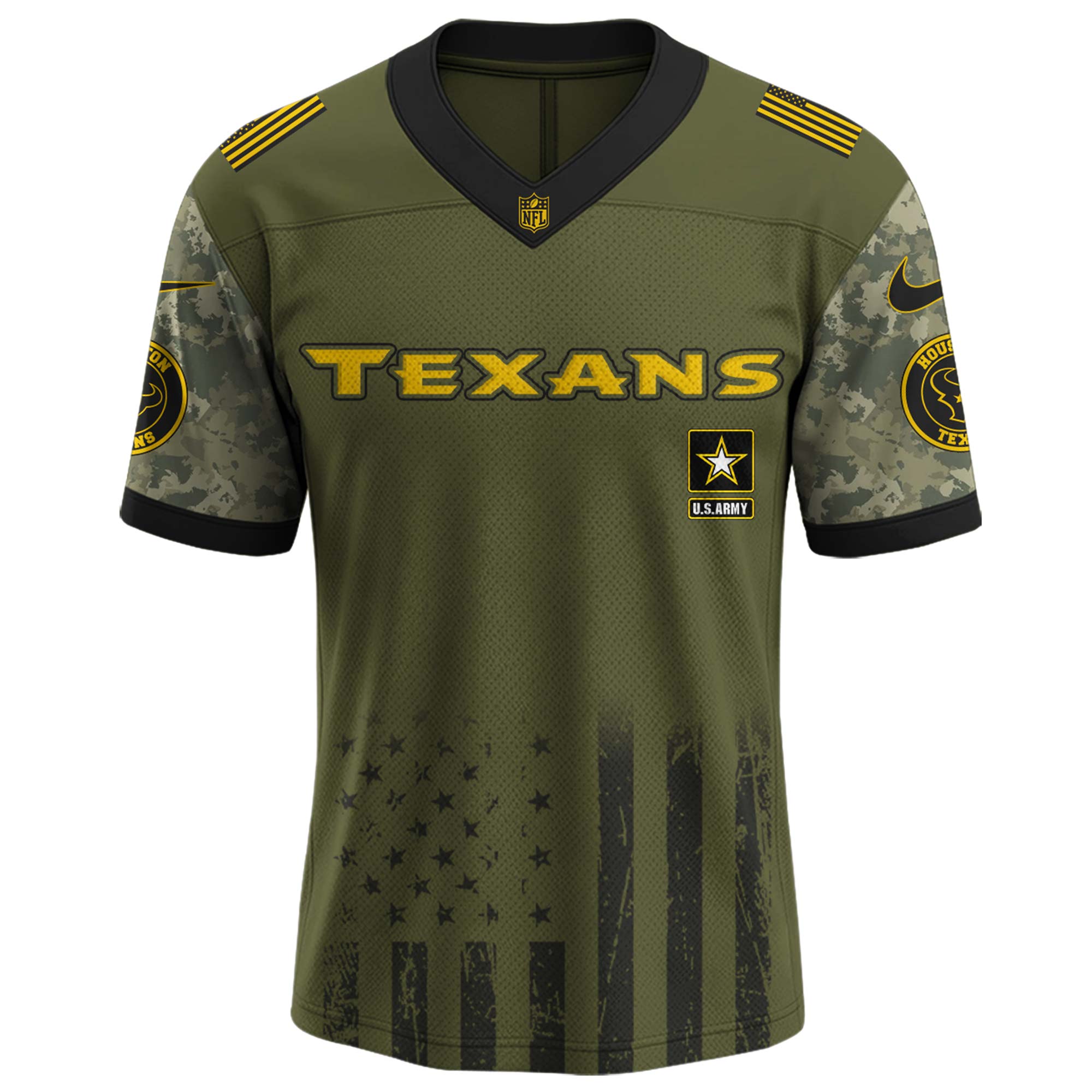 Houston Texans NFL x U.S. Army 250th Birthday Celebration Jersey Houston Texans NFL x U.S. Army 250th Birthday Celebration Jersey