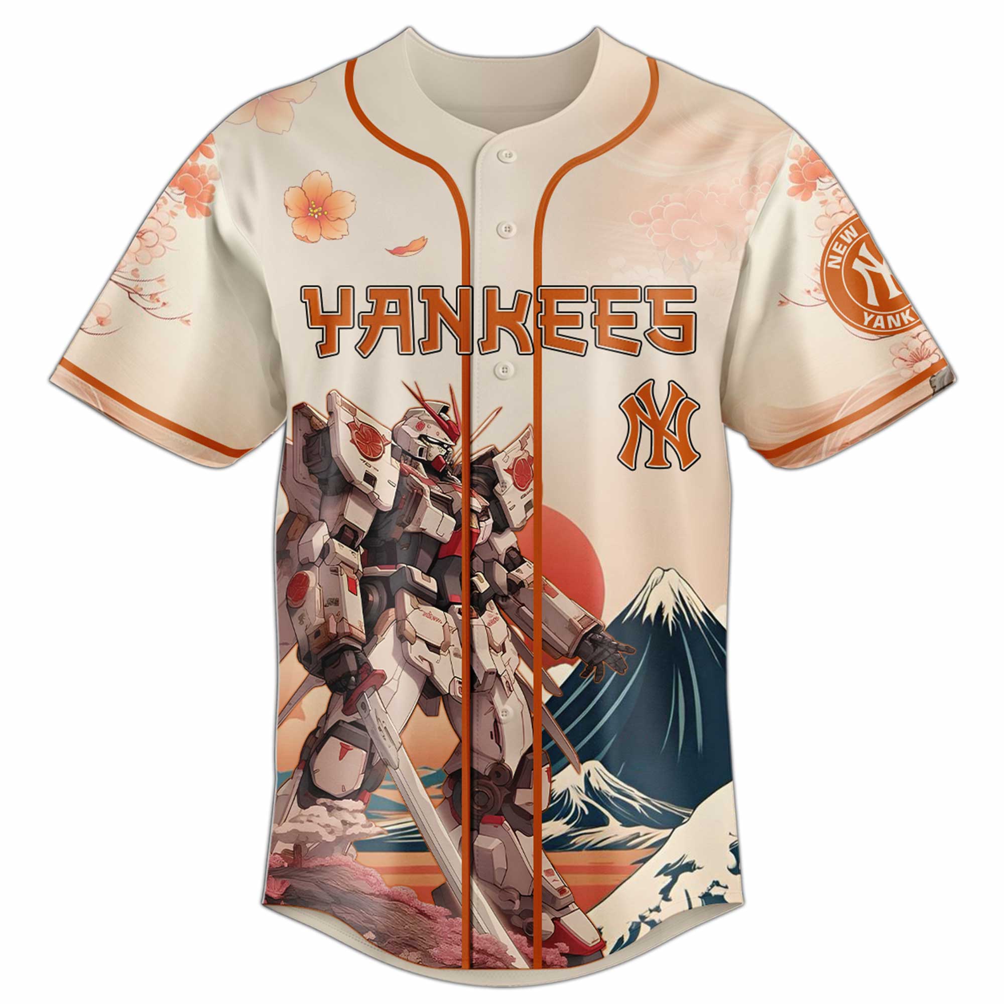 New York Yankees x Gundam Japan Edition 2025 Special Baseball Jersey New York Yankees x Gundam Japan Edition 2025 Special Baseball Jersey