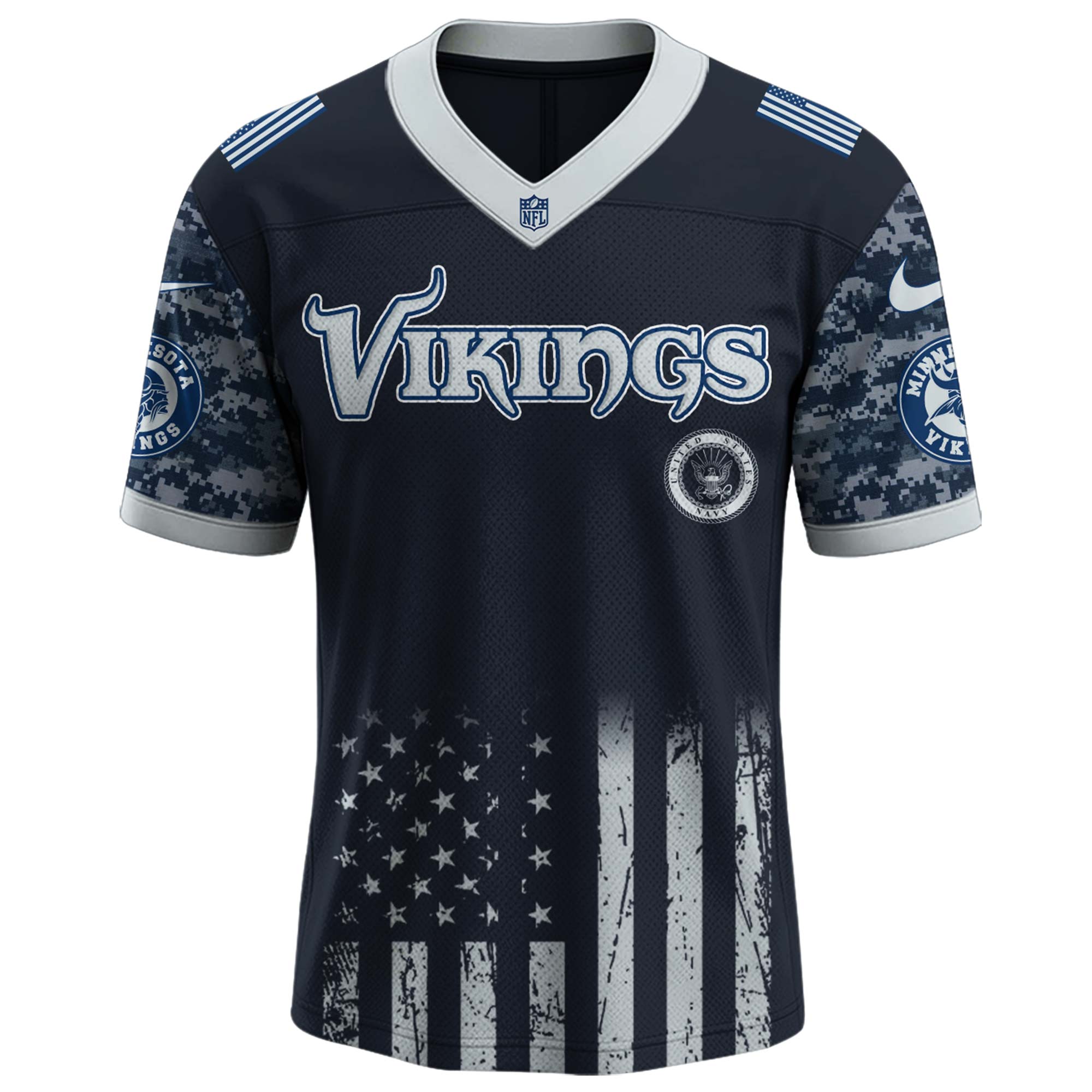 Minnesota Vikings NFL x 250 U.S. Navy 250th Birthday Celebration Jersey Minnesota Vikings NFL x 250 U.S. Navy 250th Birthday Celebration Jersey