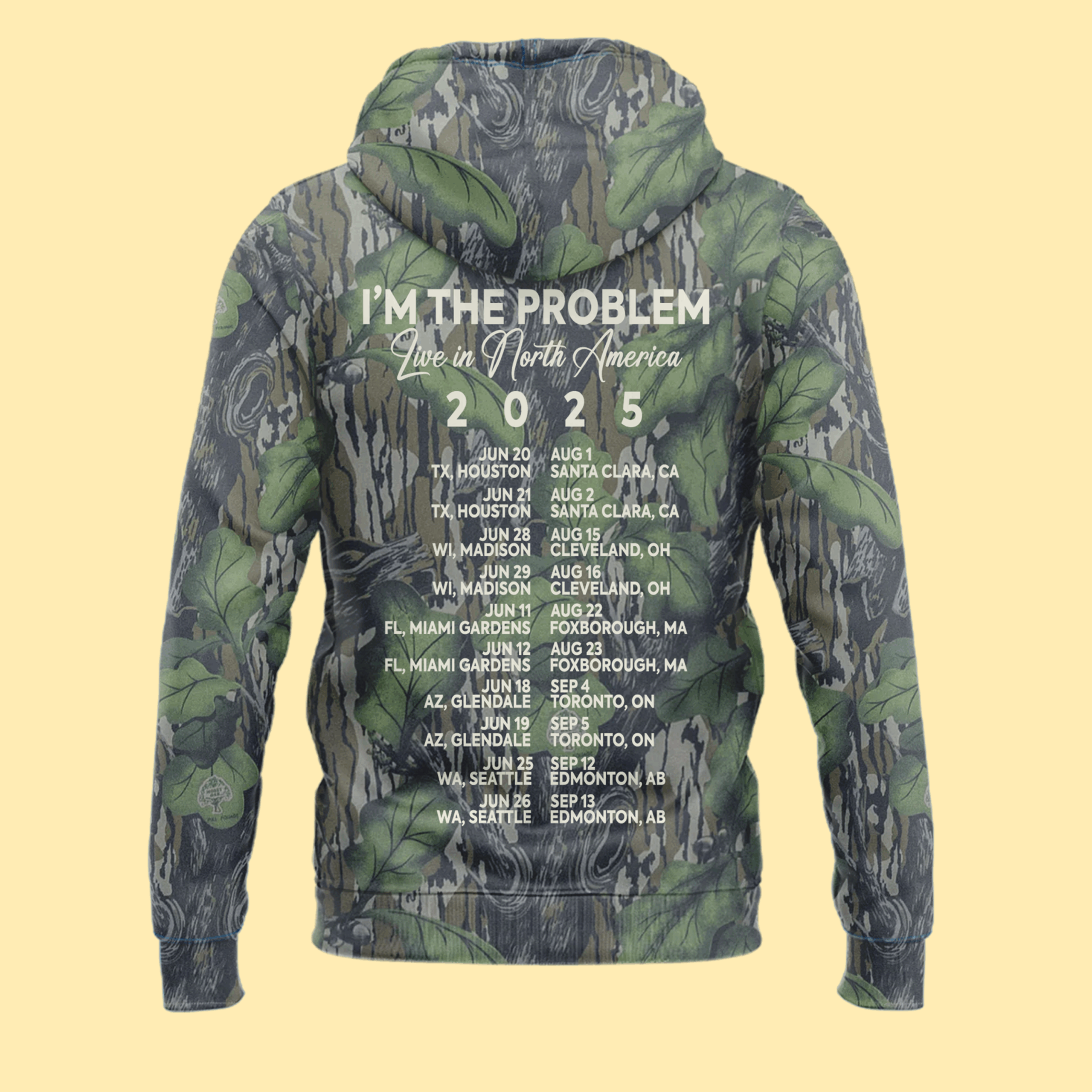 Houston Texans x Morgan Wallen "I'm The Problem Tour" Camo Hoodie Houston Texans x Morgan Wallen "I'm The Problem Tour" Camo Hoodie
