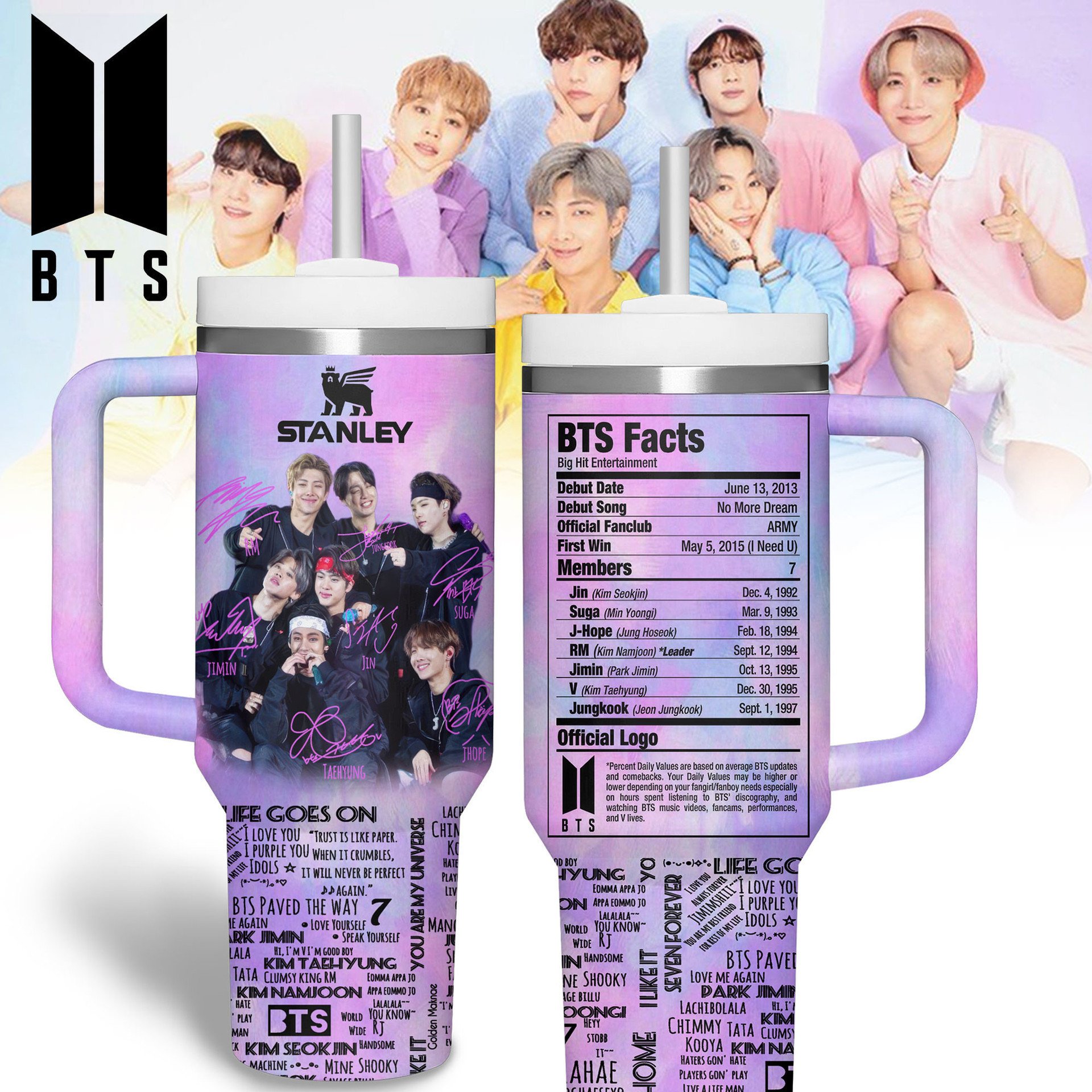 BTS Special New 2025 Stanley Tumbler BTS Special New 2025 Stanley Tumbler