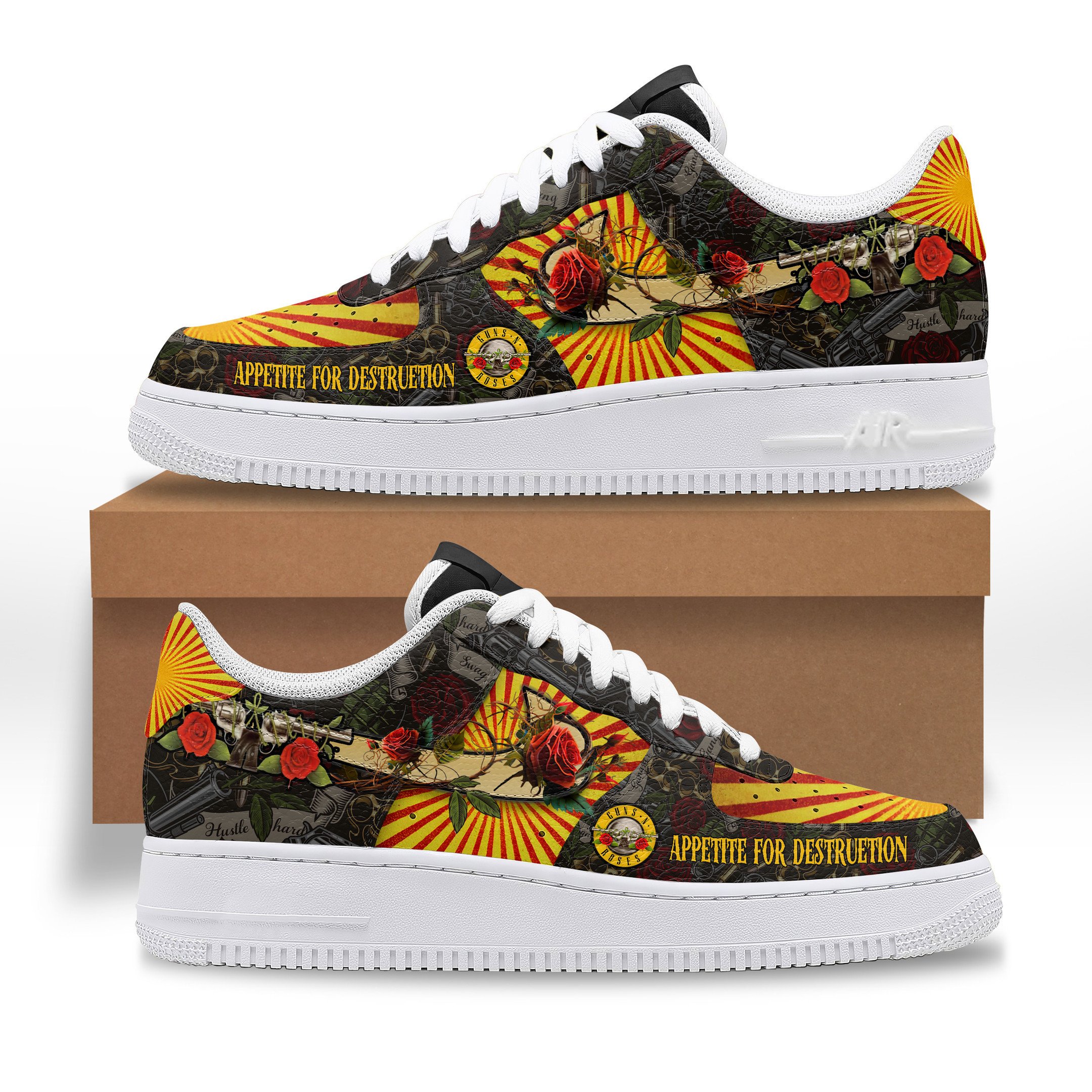 "Guns N' Roses Appetite for Destruction" 2025 Air Force 1 Shoes "Guns N' Roses Appetite for Destruction" 2025 Air Force 1 Shoes