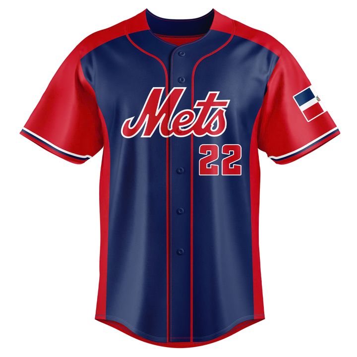 New York Mets Juan Soto Dominican Republic -Themed Jersey New York Mets Juan Soto Dominican Republic -Themed Jersey