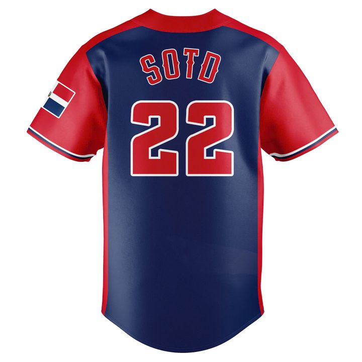 New York Mets Juan Soto Dominican Republic -Themed Jersey New York Mets Juan Soto Dominican Republic -Themed Jersey