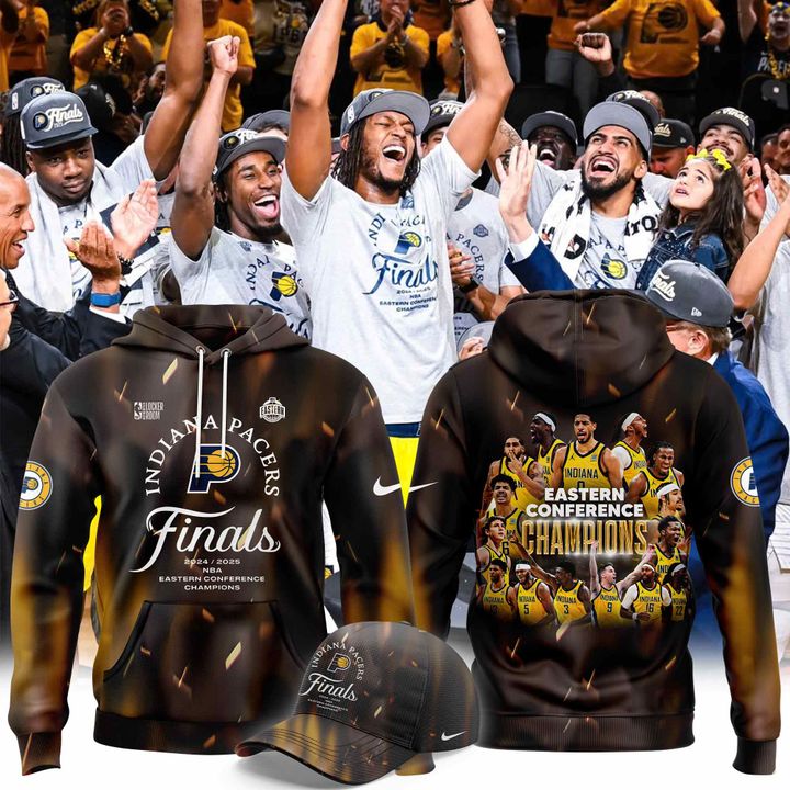 Limited Edition Pacers x EASTERN CONFERENCE CHAMPIONS Hoodie 2025 Limited Edition Pacers x EASTERN CONFERENCE CHAMPIONS Hoodie 2025