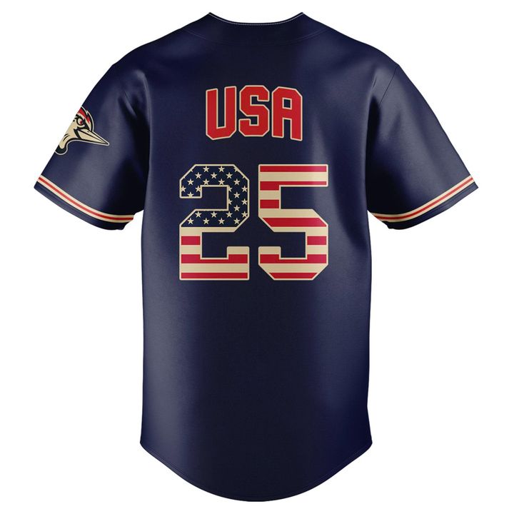 Fayetteville Woodpeckers x 2025 Patriotic Night Special Baseball Jersey Fayetteville Woodpeckers x 2025 Patriotic Night Special Baseball Jersey