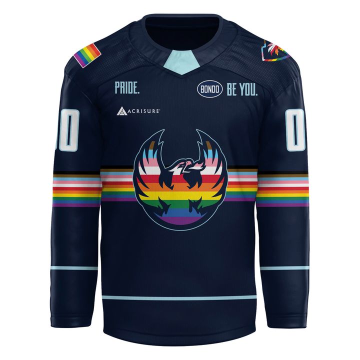 Coachella Valley Firebirds Pride Night 2025 Personalized Hockey Jersey Coachella Valley Firebirds Pride Night 2025 Personalized Hockey Jersey