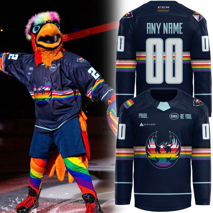 Coachella Valley Firebirds Pride Night 2025 Personalized Hockey Jersey Coachella Valley Firebirds Pride Night 2025 Personalized Hockey Jersey