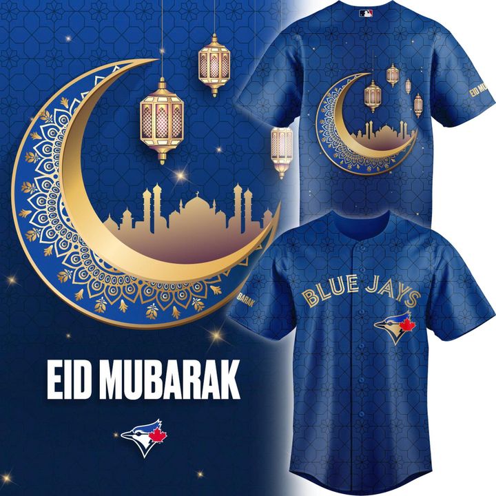 Toronto Blue Jays Eid Mubarak Special Edition Baseball Jersey Toronto Blue Jays Eid Mubarak Special Edition Baseball Jersey