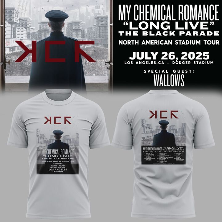 LA Dodgers x MCR: Long Live The Black Parade Tour Limited Edition T-shirt LA Dodgers x MCR: Long Live The Black Parade Tour Limited Edition T-shirt