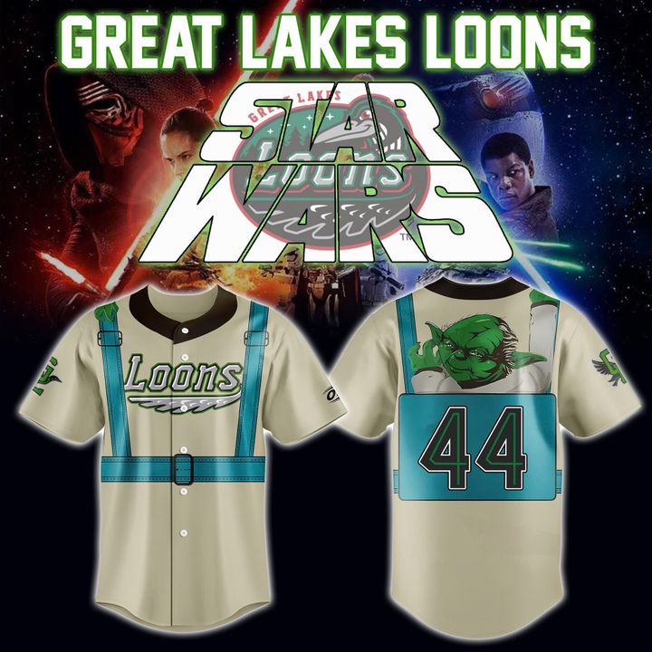 Great Lakes Loons Game Worn Star Wars Custom Jersey Great Lakes Loons Game Worn Star Wars Custom Jersey