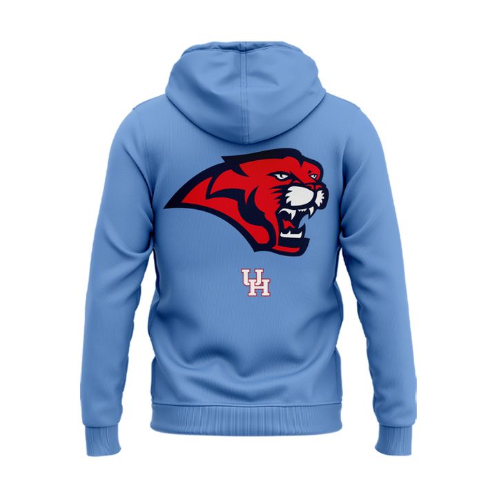 Houston Cougars 2025 Old Logo Blue Hoodie Houston Cougars 2025 Old Logo Blue Hoodie