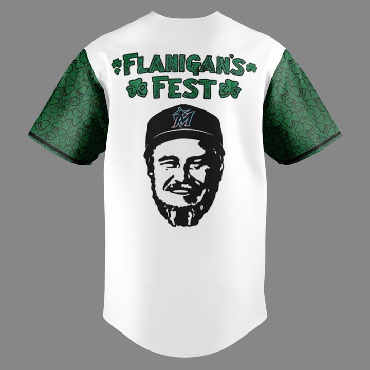 Miami Marlins Flanigan's Fest 25 Special Edition Baseball Jersey Miami Marlins Flanigan's Fest 25 Special Edition Baseball Jersey
