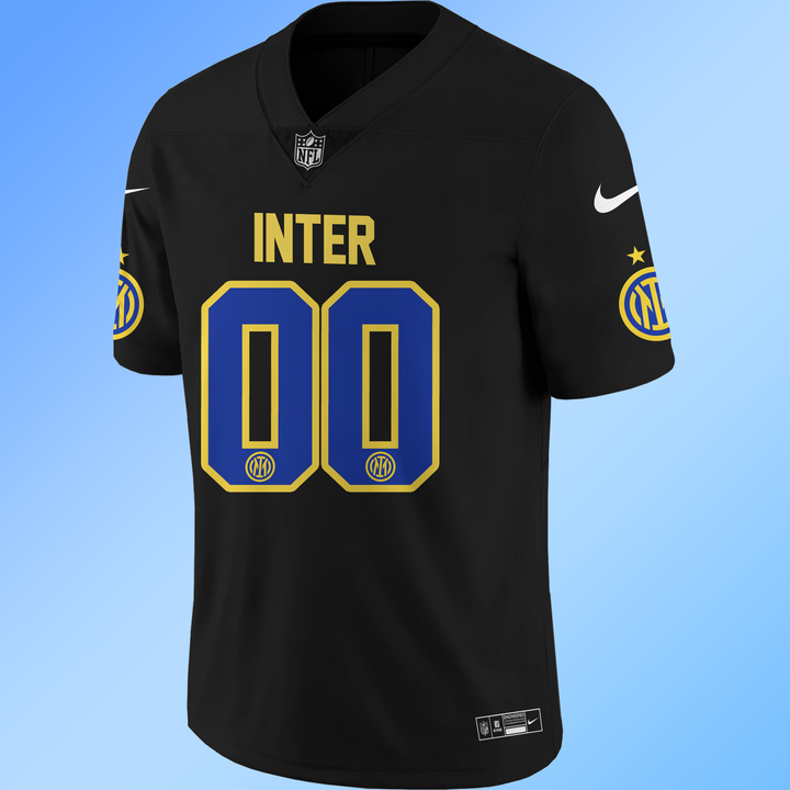 Inter Milan 2025 Soccer x NFL Game Limited Edition Football Jersey Inter Milan 2025 Soccer x NFL Game Limited Edition Football Jersey
