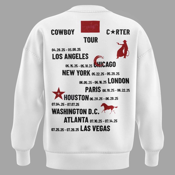 Beyoncé "COWBOY CâÂÂ
RTER TOUR" 2025 Sweatshirt Beyoncé "COWBOY CâÂÂ
RTER TOUR" 2025 Sweatshirt