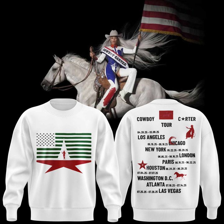 Beyoncé "COWBOY CâÂÂ
RTER TOUR" 2025 Sweatshirt Beyoncé "COWBOY CâÂÂ
RTER TOUR" 2025 Sweatshirt