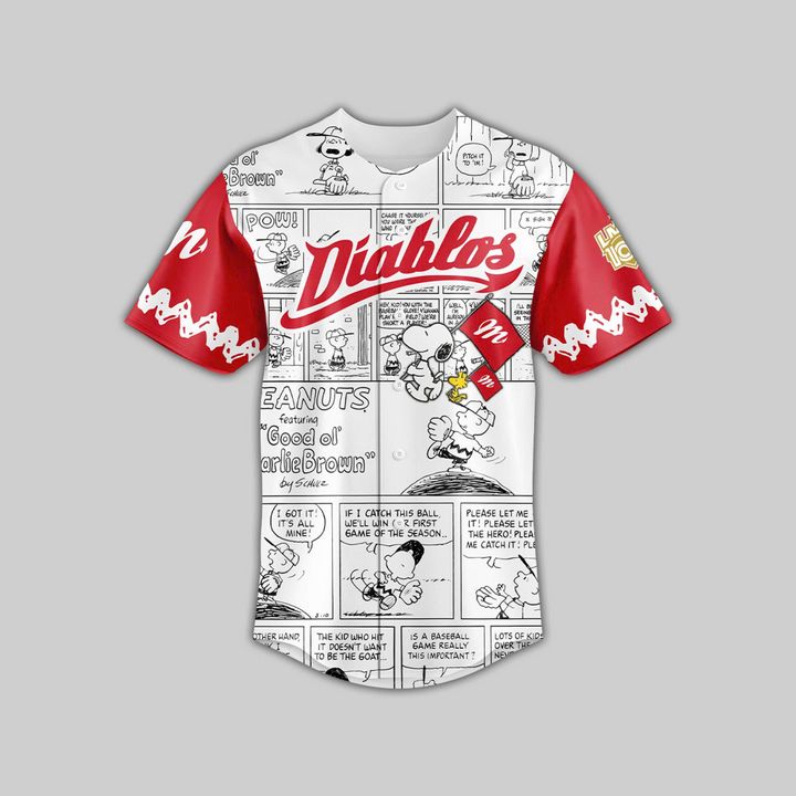 Diablos Rojos del Mexico x Peanuts 2025 Baseball Jersey Diablos Rojos del Mexico x Peanuts 2025 Baseball Jersey