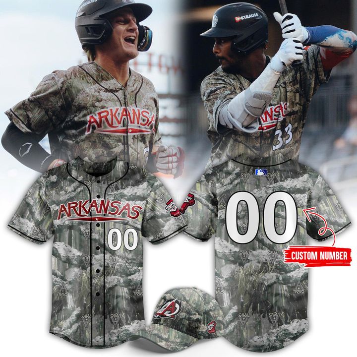 Arkansas Travelers Special New 2025 Camo Jersey Arkansas Travelers Special New 2025 Camo Jersey
