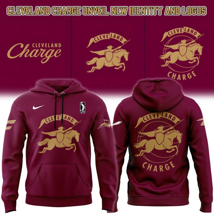 Cleveland Charge New Logo 2025 Red Hoodie Cleveland Charge New Logo 2025 Red Hoodie