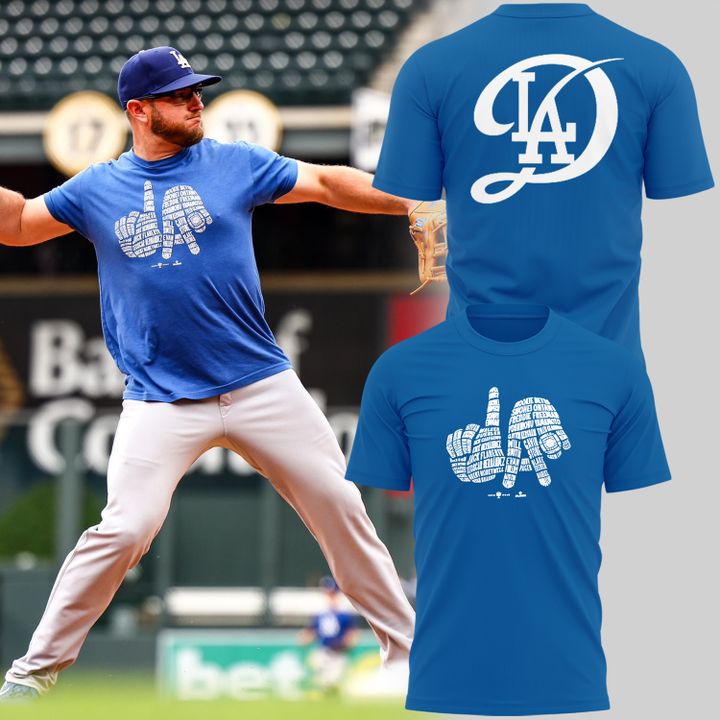 Los Angeles Dodgers Upside Down Special Tee Los Angeles Dodgers Upside Down Special Tee