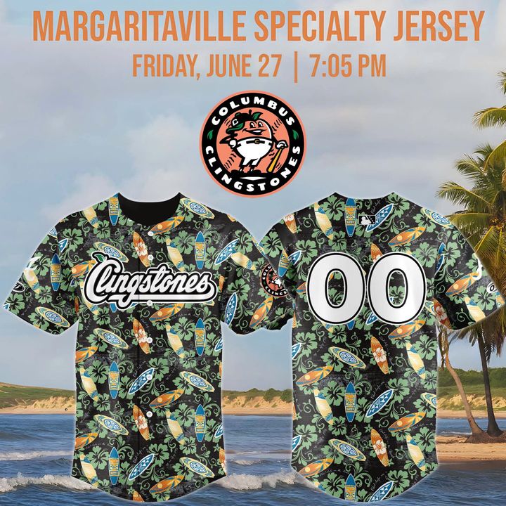 Columbus Clingstones x Margaritaville Specialty 2025 Jersey Columbus Clingstones x Margaritaville Specialty 2025 Jersey