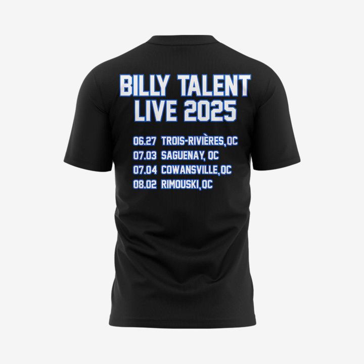 Billy Talent In Quebec Canada Tour 2025 Limited Edition Tee Billy Talent In Quebec Canada Tour 2025 Limited Edition Tee