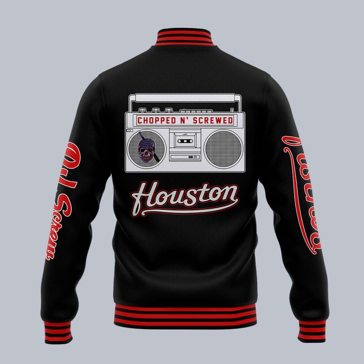 Houston Astros x DJ Screw Day "Chopped n Screwed" Baseball Jacket Houston Astros x DJ Screw Day "Chopped n Screwed" Baseball Jacket