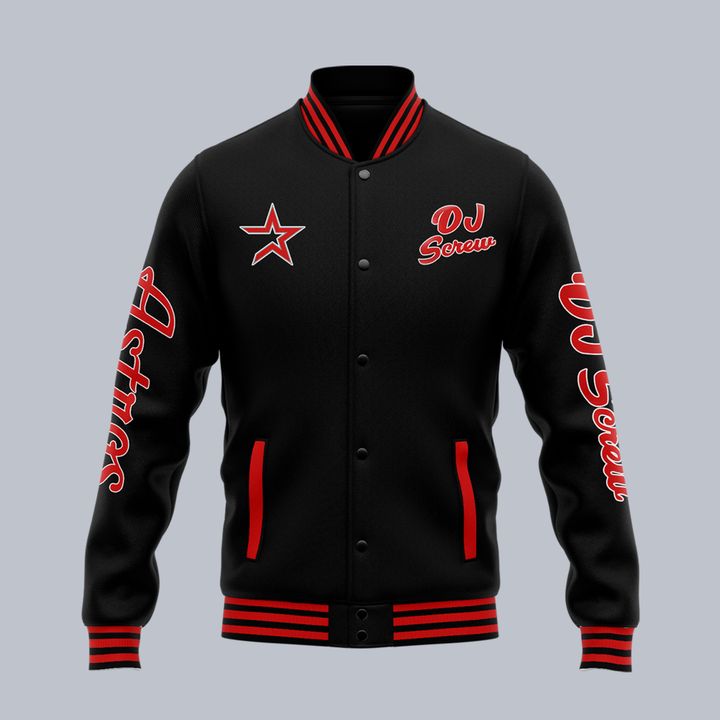 Houston Astros x DJ Screw Day "Chopped n Screwed" Baseball Jacket Houston Astros x DJ Screw Day "Chopped n Screwed" Baseball Jacket