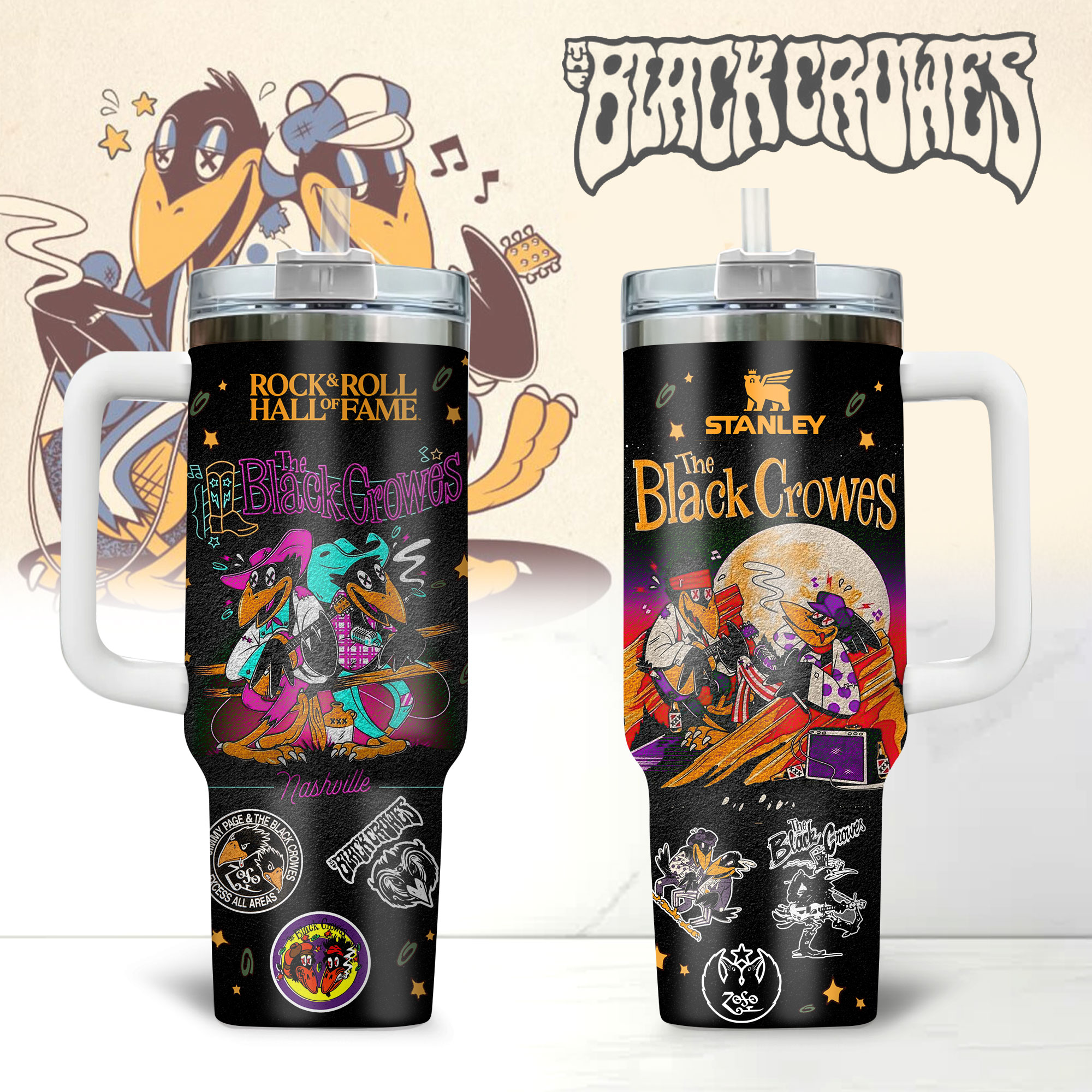 The Black Crowes "ROCK & ROLL HALL OF FAME" Stanley Tumbler The Black Crowes "ROCK & ROLL HALL OF FAME" Stanley Tumbler