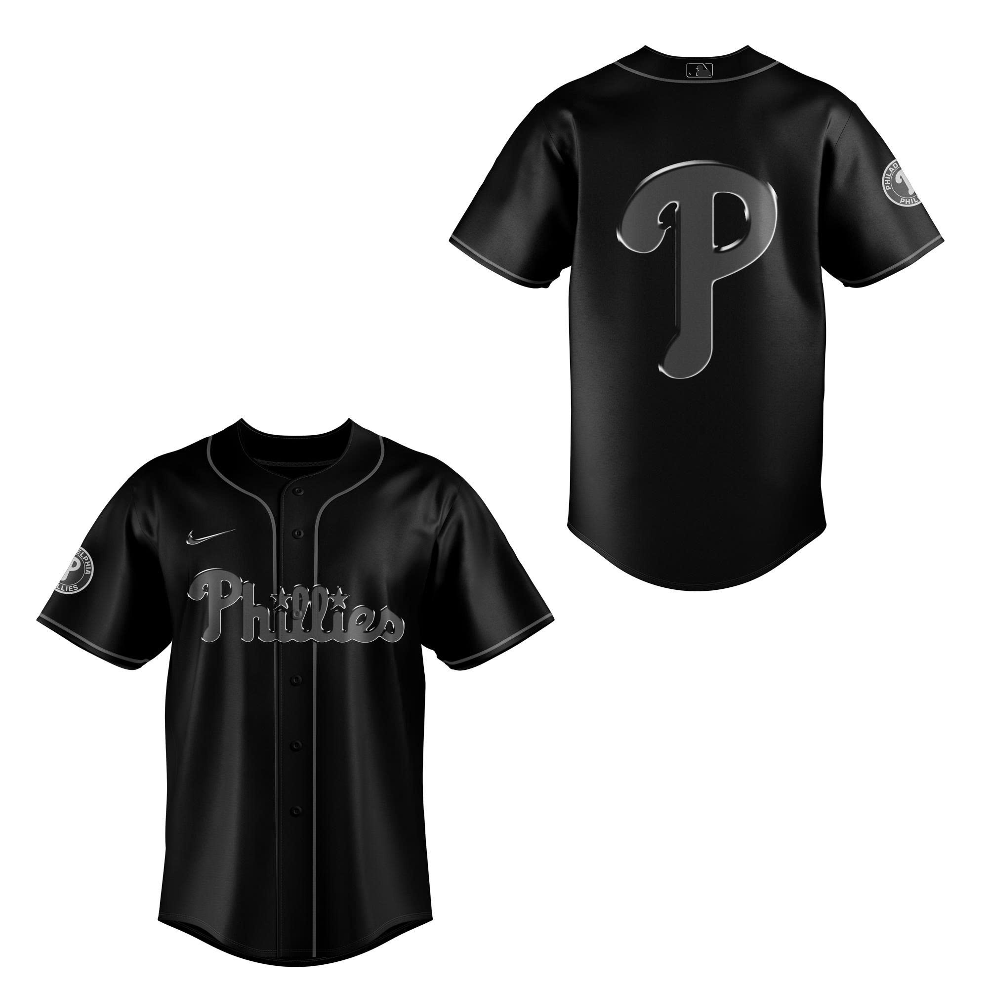 Philadelphia Phillies MLB x Back In Black 2025 Jersey Philadelphia Phillies MLB x Back In Black 2025 Jersey
