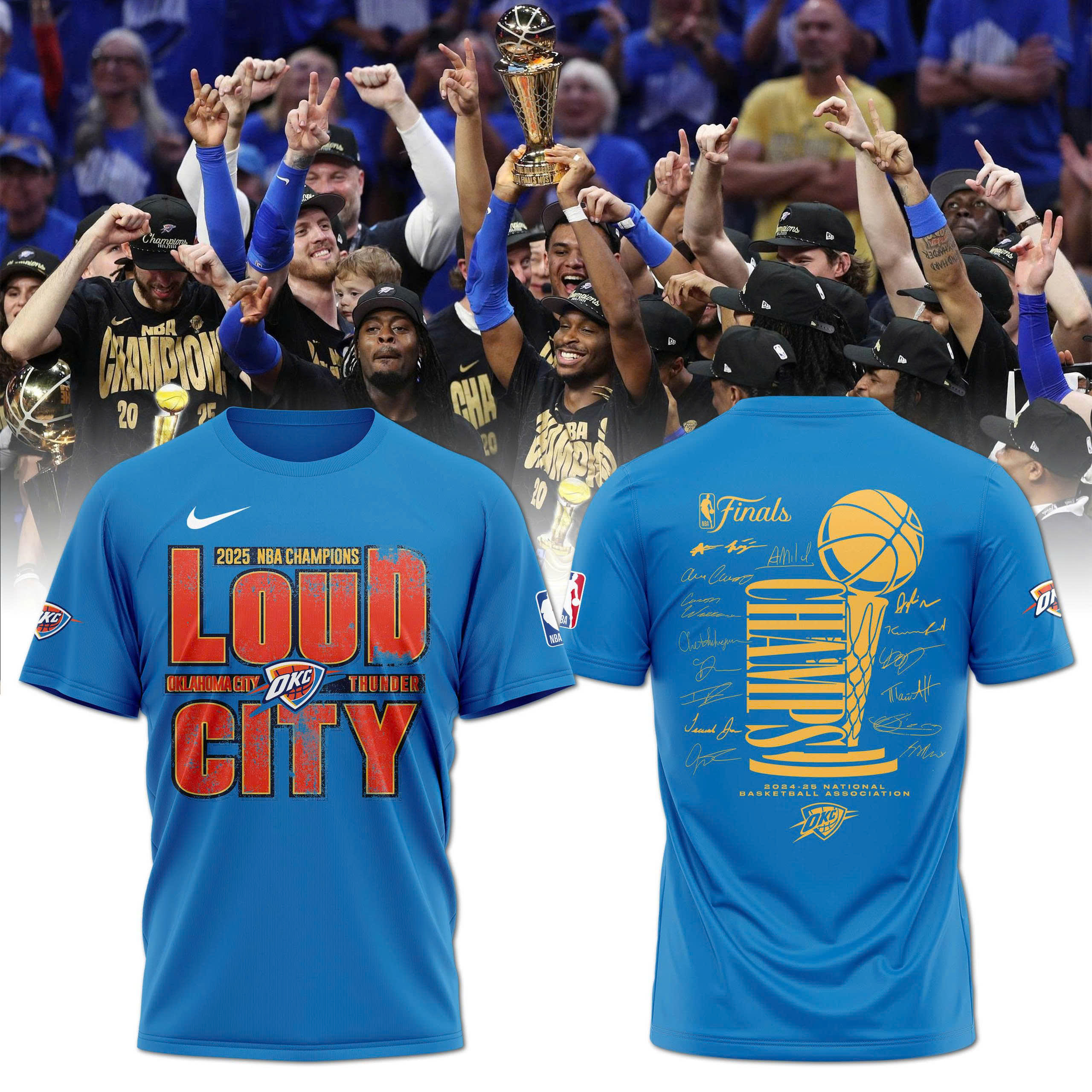 Oklahoma City Thunder 2025 NBA Champions Special Tee Oklahoma City Thunder 2025 NBA Champions Special Tee