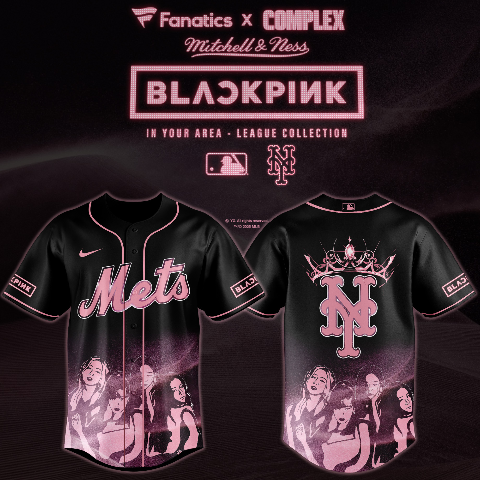 New York Mets x BlackPink Deadline World Tour 2025 Jersey New York Mets x BlackPink Deadline World Tour 2025 Jersey