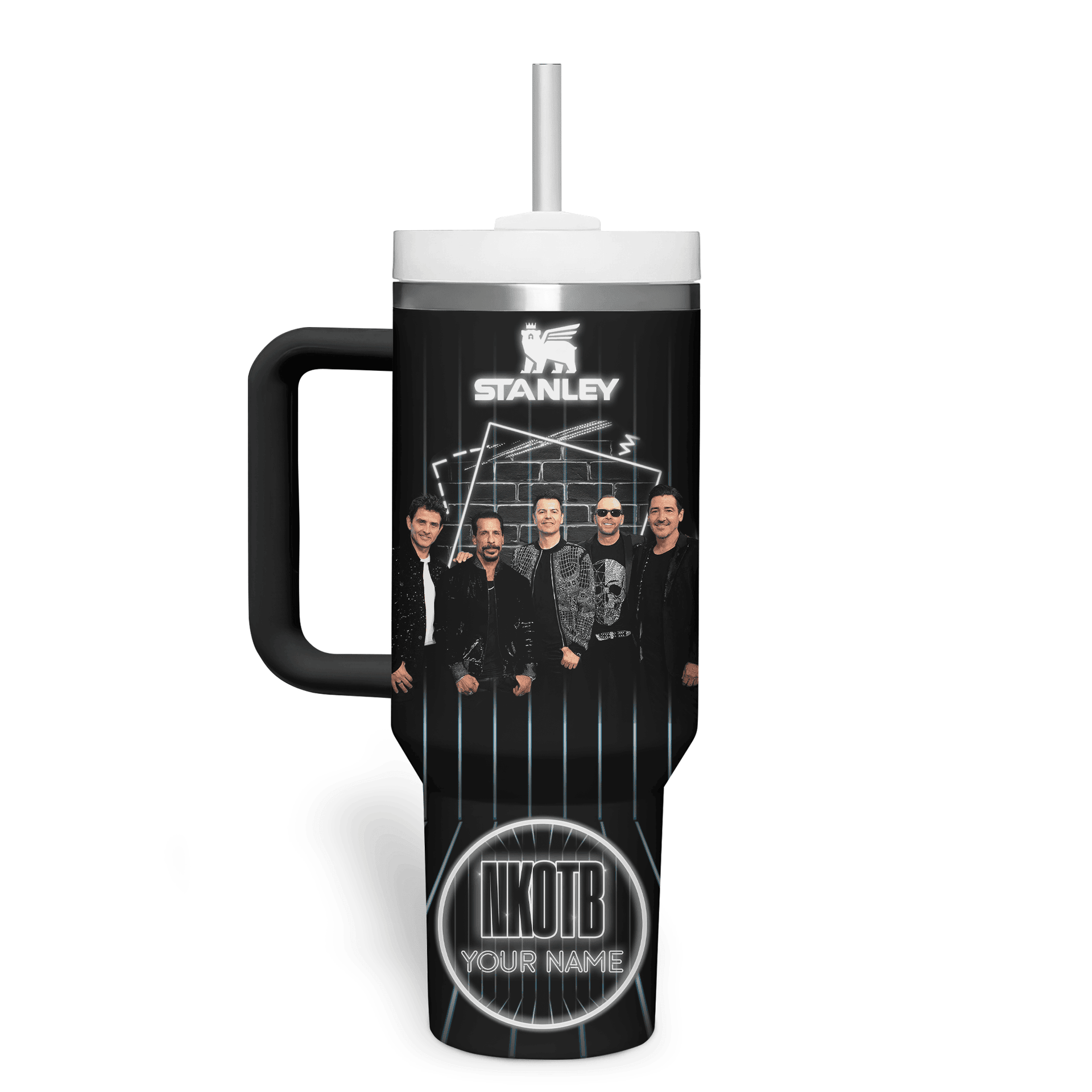 New Kids on the Block New 2025 Black Stanley Tumbler New Kids on the Block New 2025 Black Stanley Tumbler