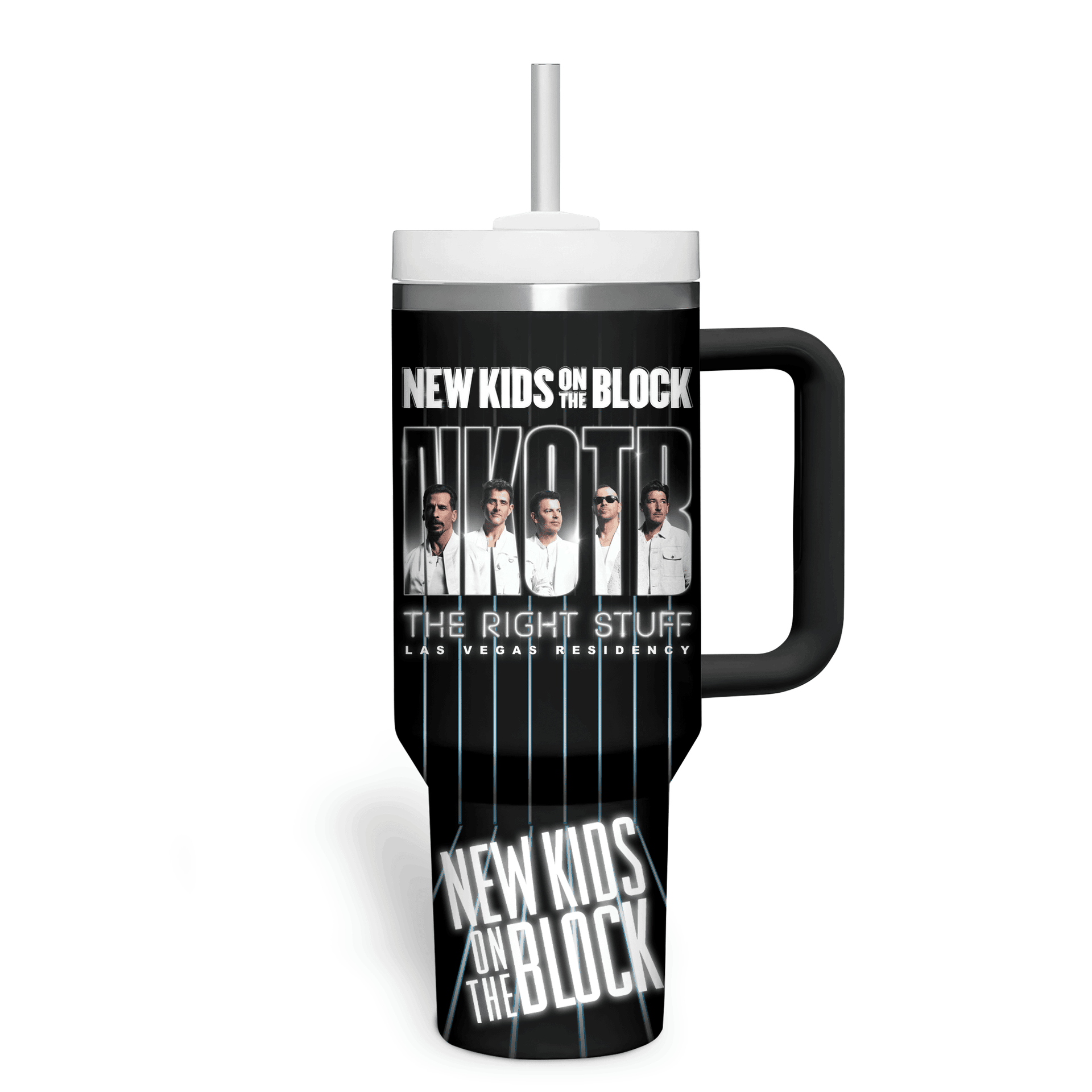 New Kids on the Block New 2025 Black Stanley Tumbler New Kids on the Block New 2025 Black Stanley Tumbler