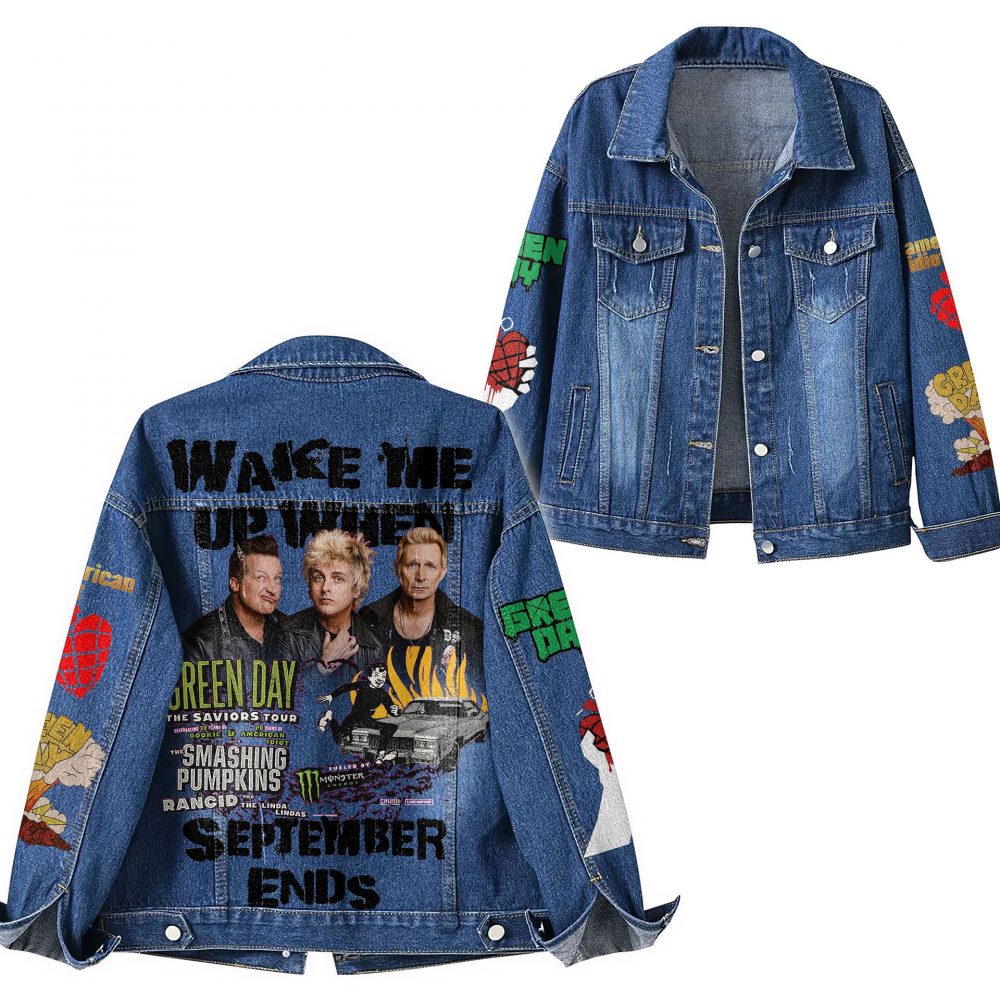 Green Day Denim Jacket - Image 3