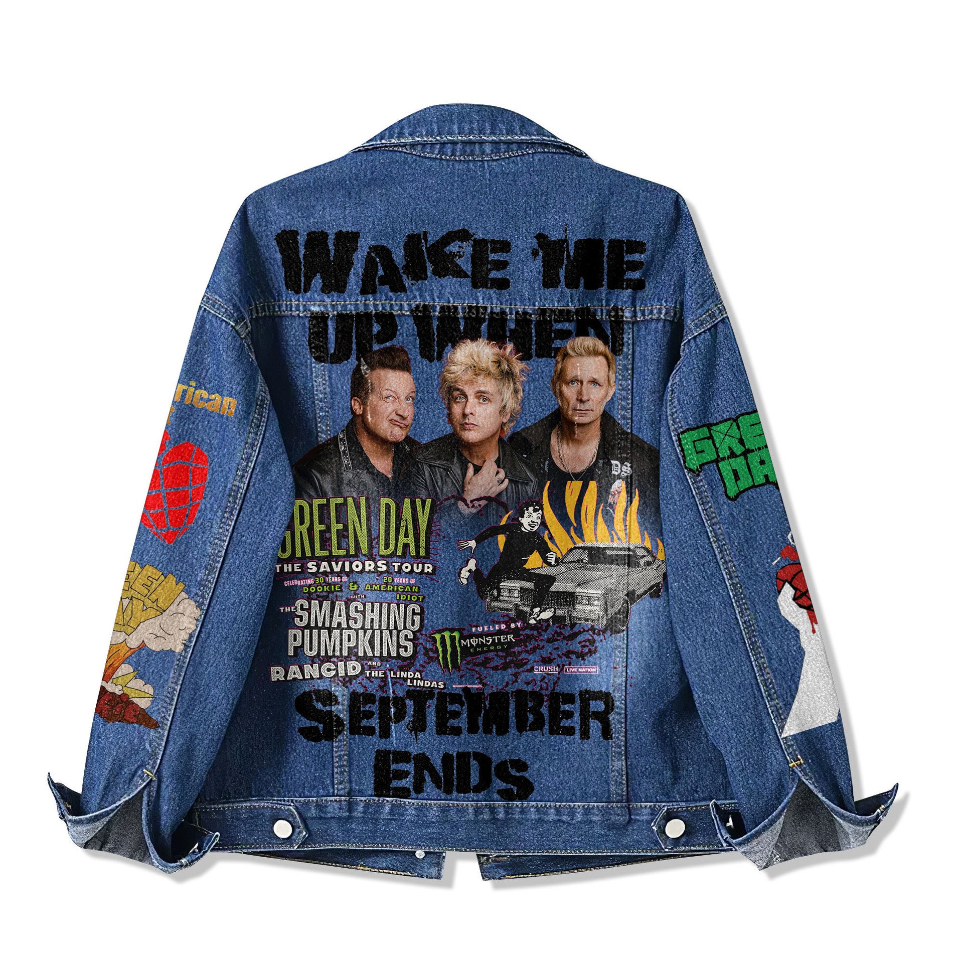 Green Day Denim Jacket Green Day Denim Jacket