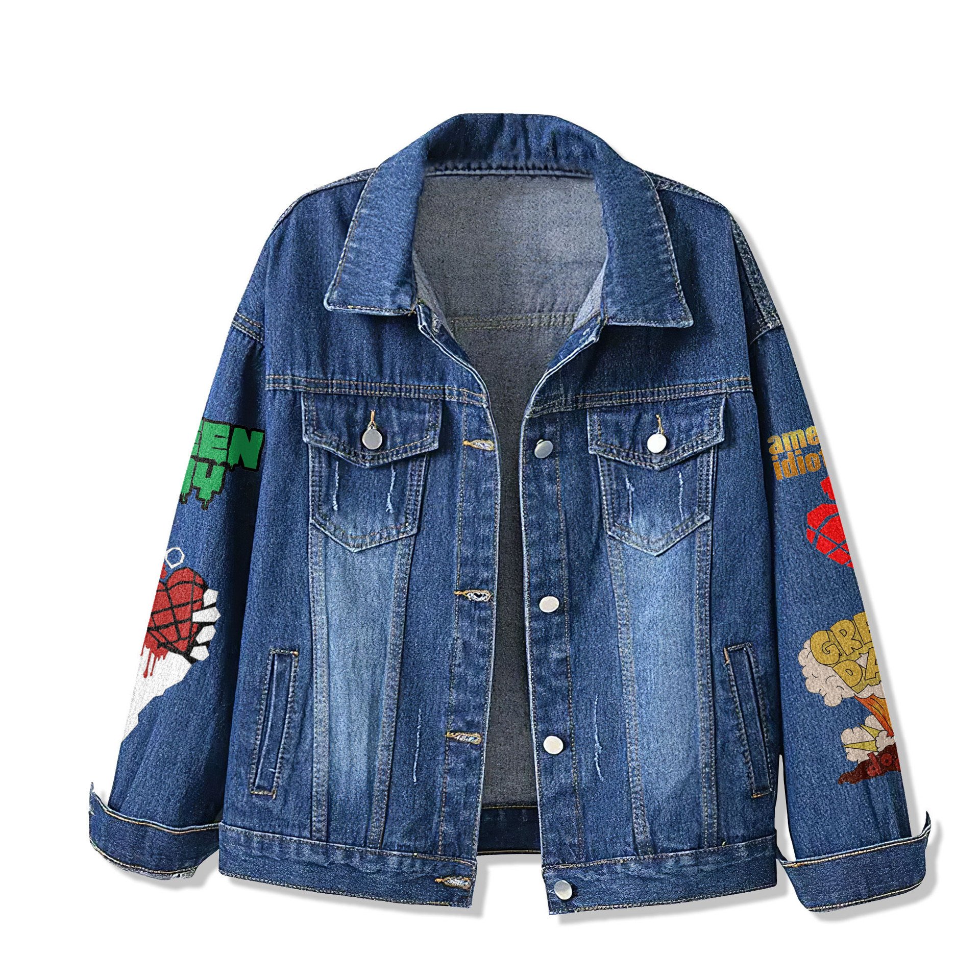Green Day Denim Jacket Green Day Denim Jacket