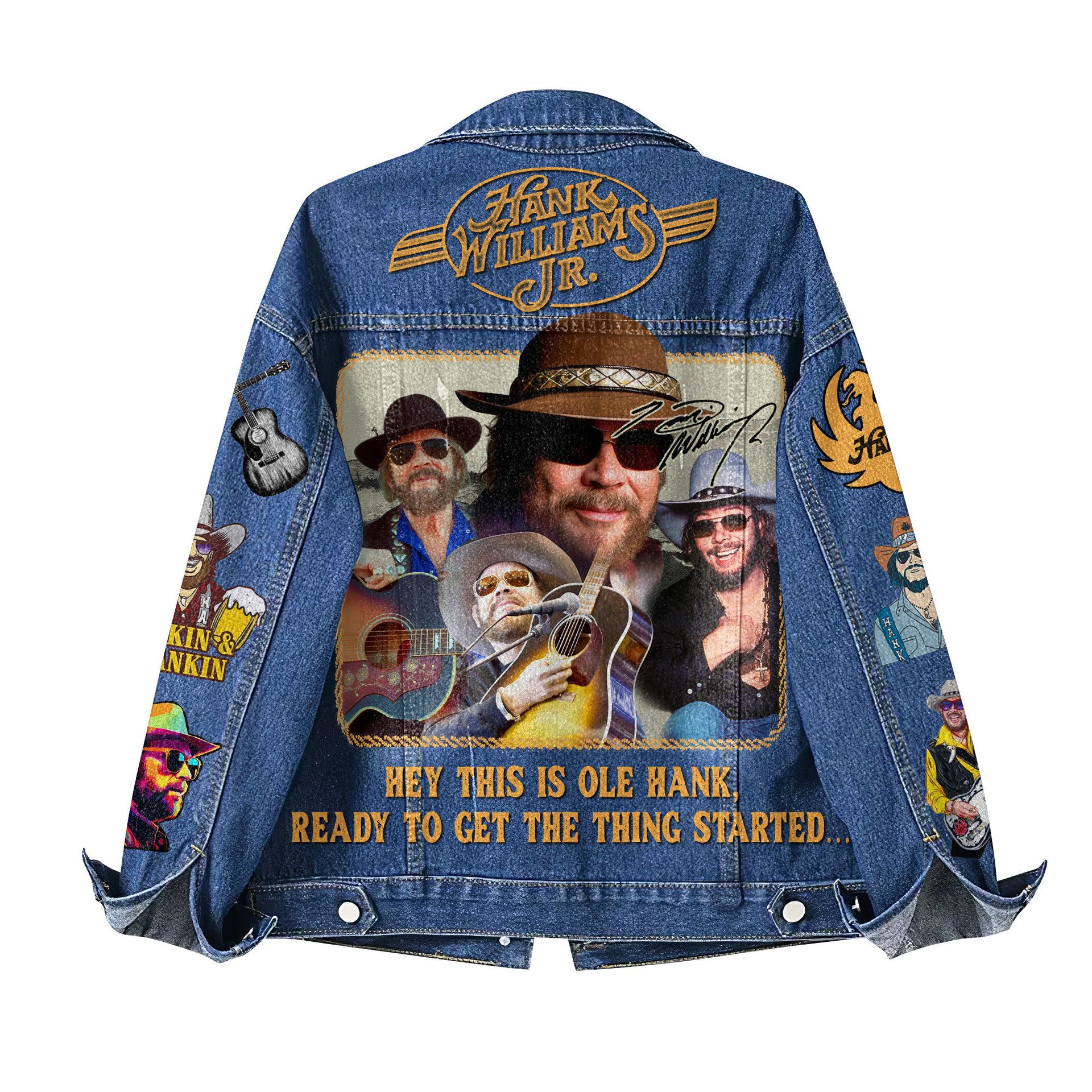 Hank Williams Jr. Denim Jacket Hank Williams Jr. Denim Jacket