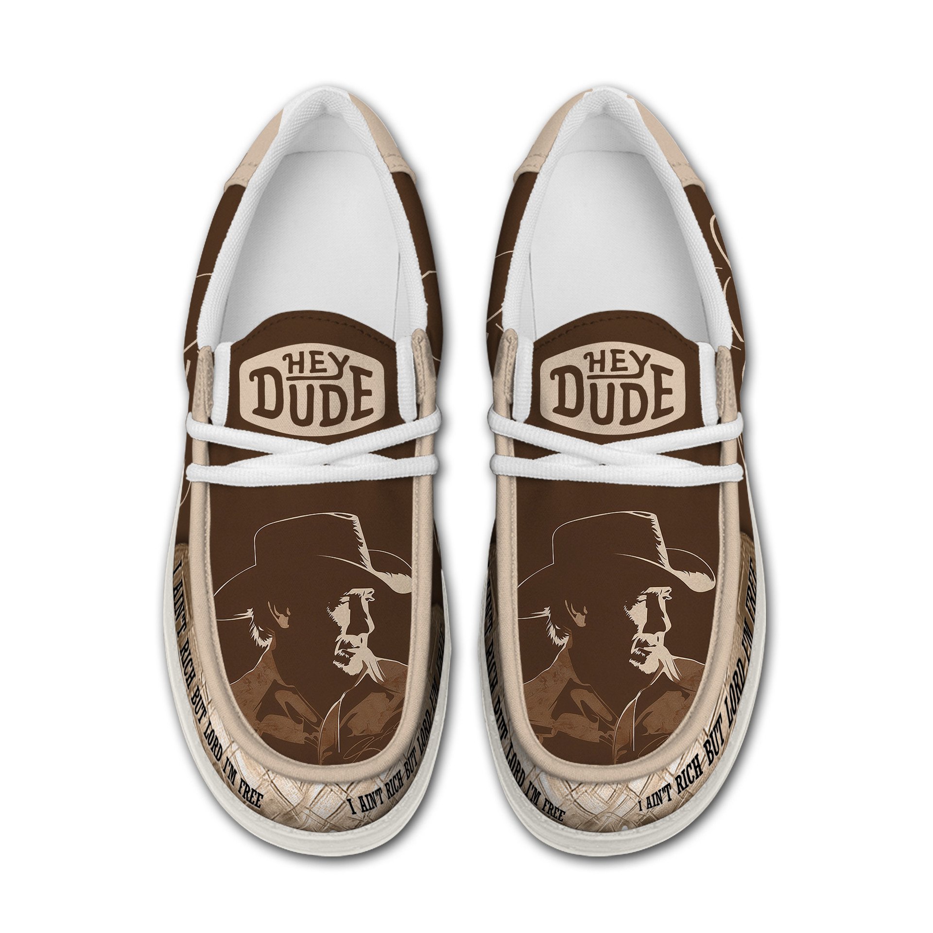 George Strait "I Ain't Rich But Lord I'm Free" Limited Edition Hey Dude Shoes George Strait "I Ain't Rich But Lord I'm Free" Limited Edition Hey Dude Shoes