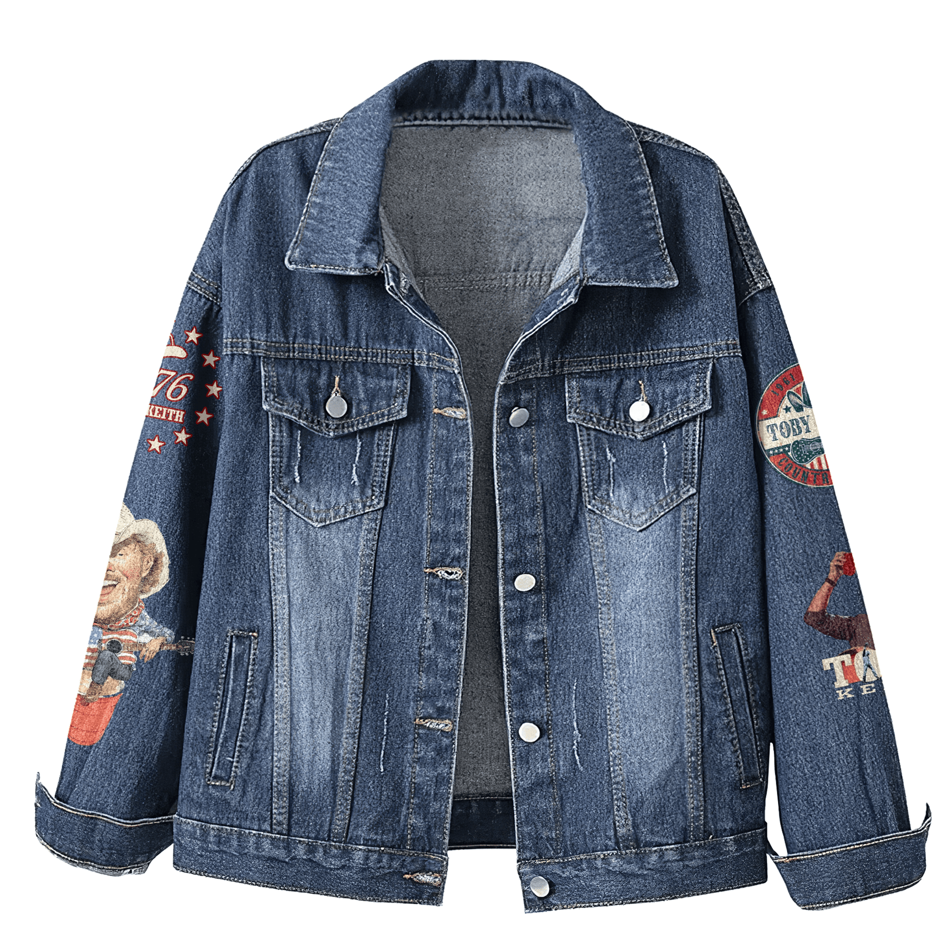 "TOBY KEITH - COUNTRY ICON" 2025 Limited Edition Denim Jacket "TOBY KEITH - COUNTRY ICON" 2025 Limited Edition Denim Jacket