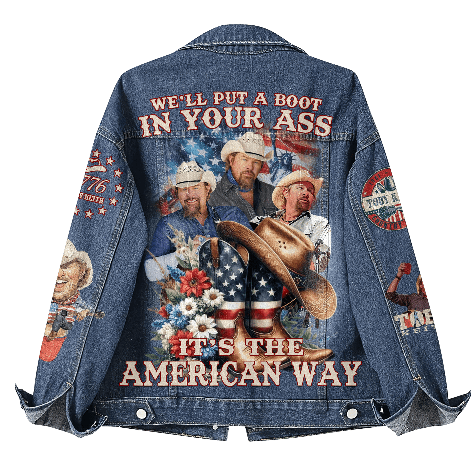 "TOBY KEITH - COUNTRY ICON" 2025 Limited Edition Denim Jacket "TOBY KEITH - COUNTRY ICON" 2025 Limited Edition Denim Jacket