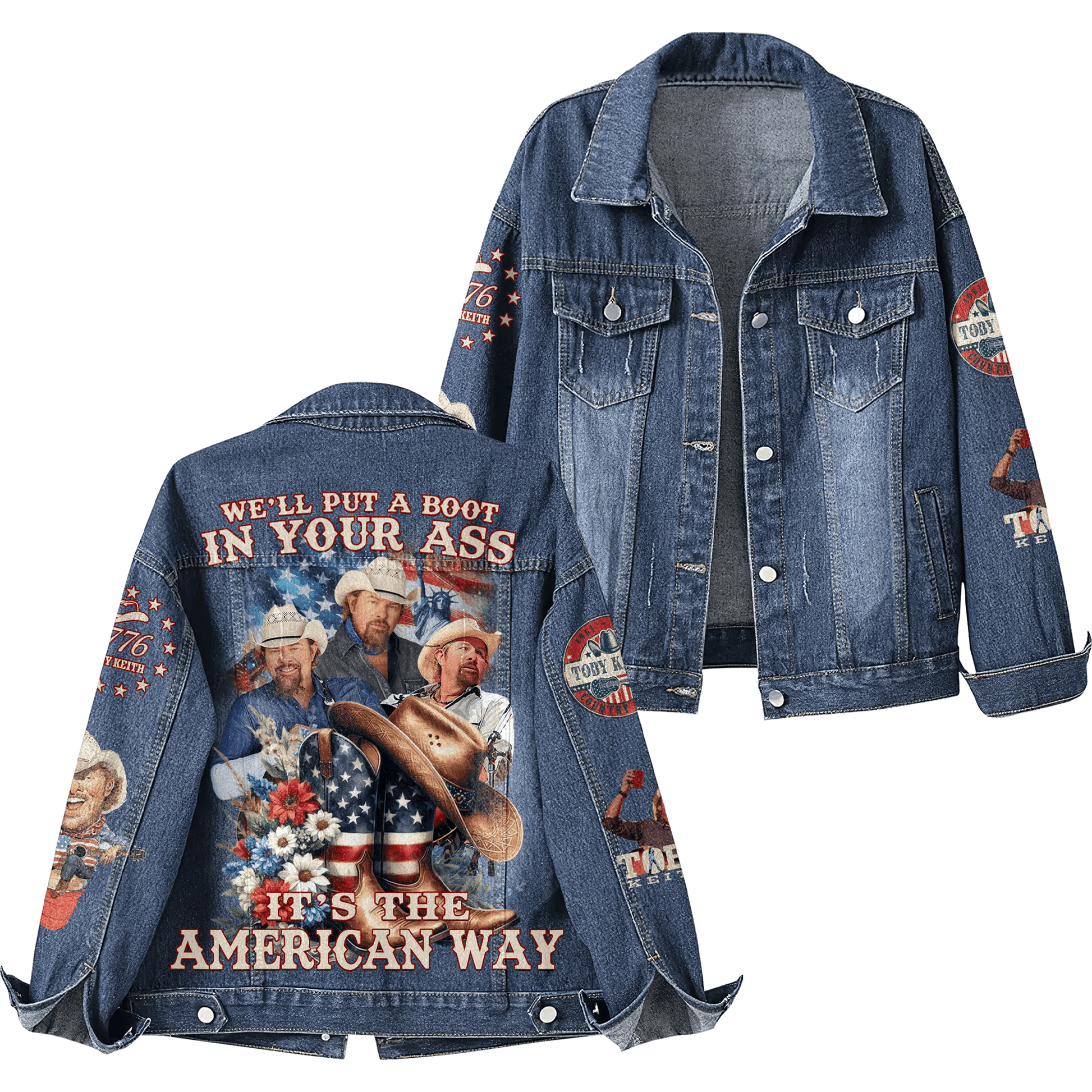 "TOBY KEITH - COUNTRY ICON" 2025 Limited Edition Denim Jacket "TOBY KEITH - COUNTRY ICON" 2025 Limited Edition Denim Jacket