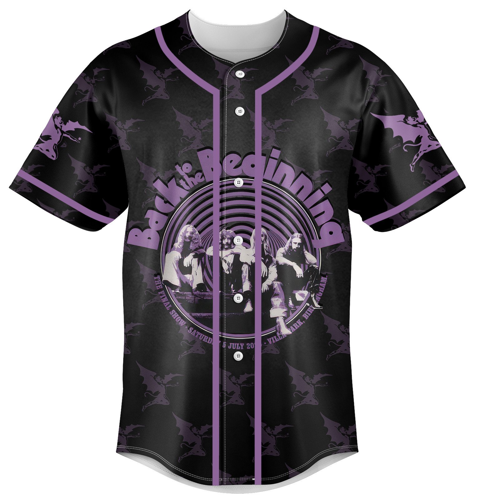Black Sabbath "Back To The Beginning" 2025 Baseball Jersey Black Sabbath "Back To The Beginning" 2025 Baseball Jersey