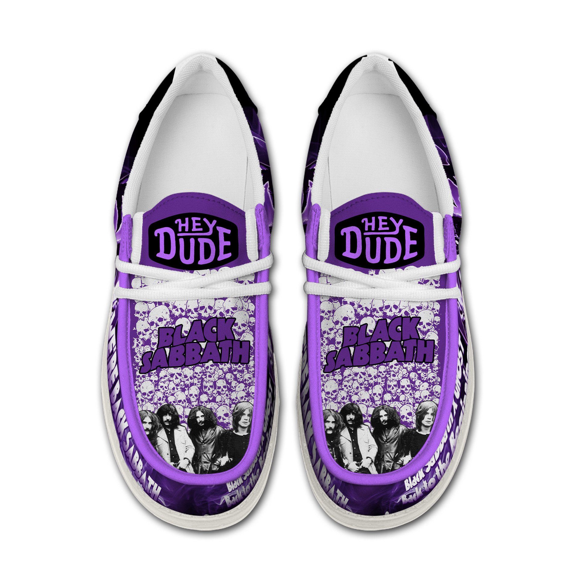 Black Sabbath "Back To The Beginning" 2025 Hey Dudes Shoes Black Sabbath "Back To The Beginning" 2025 Hey Dudes Shoes