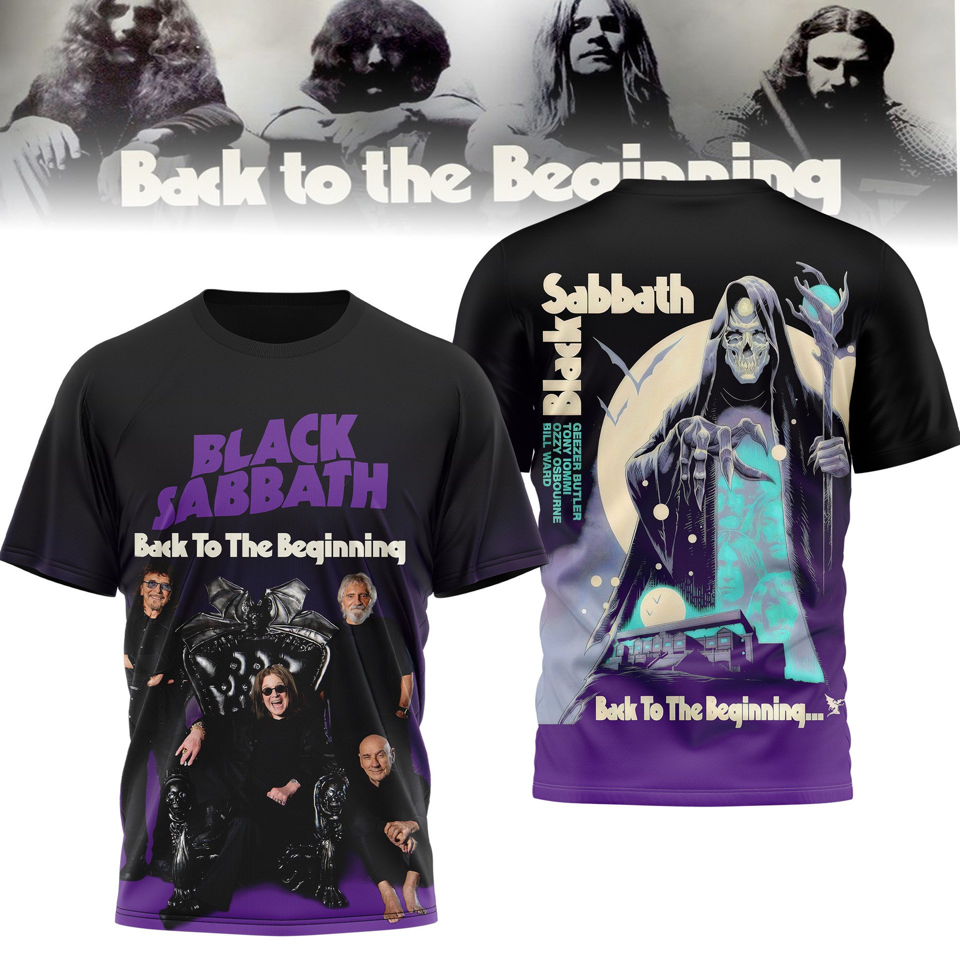 Black Sabbath "Back To The Beginning" 2025 T-Shirt Black Sabbath "Back To The Beginning" 2025 T-Shirt
