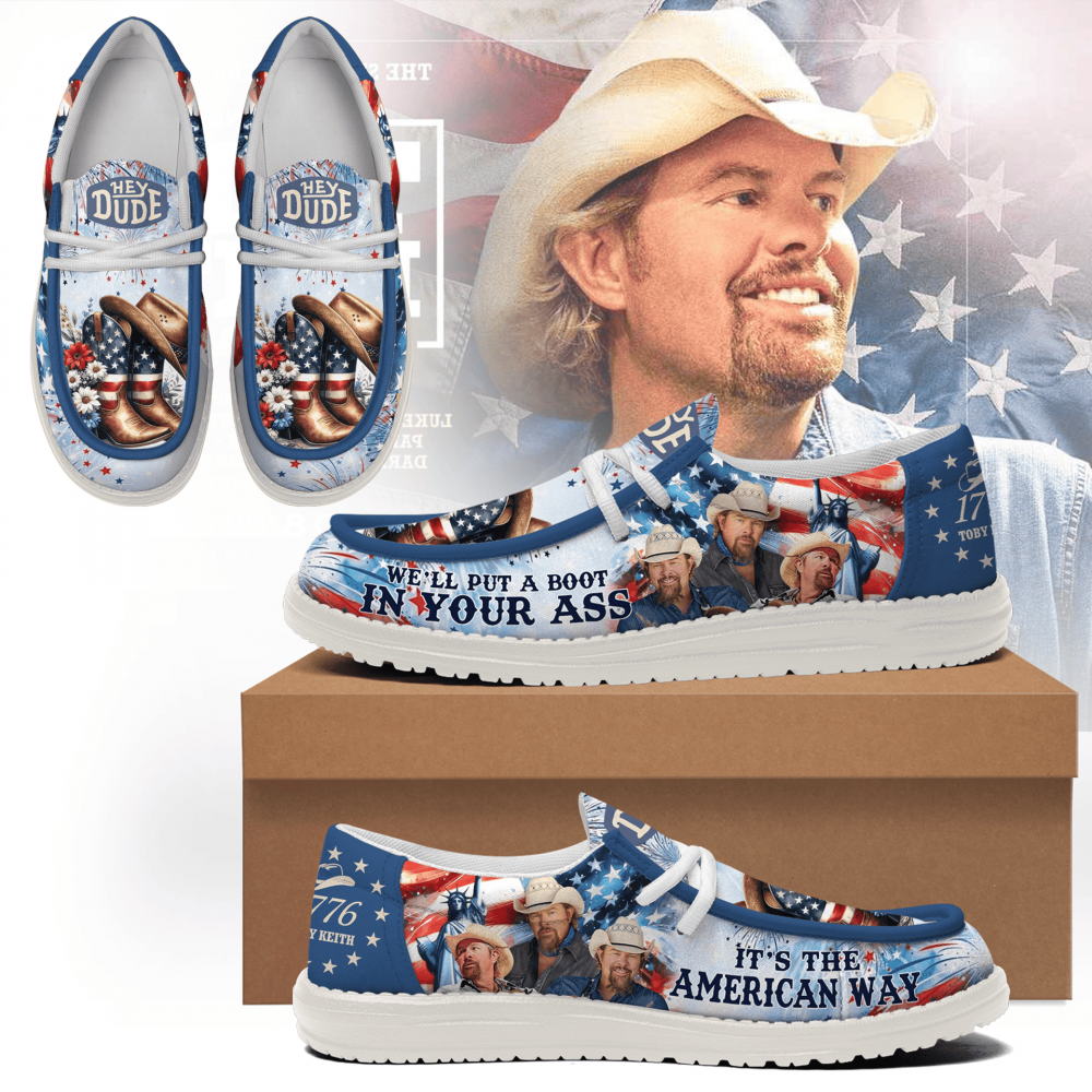 Toby Keith "It's the American Way" Limited Edition Hey Dude Shoes